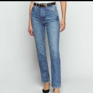 Reformation jeans straight wash:malta size 28